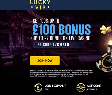 lucky vip casino promo code